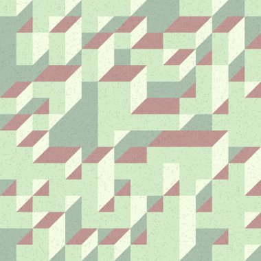 Edward Zajec 'in 1971' deki Il Cubo 'sunun uygulanması. Esasen 8 taştan oluşan bir Truchet fayans seti ve yerleştirme sanatı illüstrasyonu için kurallar