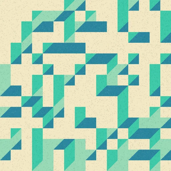 Edward Zajec 'in 1971' deki Il Cubo 'sunun uygulanması. Esasen 8 taştan oluşan bir Truchet fayans seti ve yerleştirme sanatı illüstrasyonu için kurallar