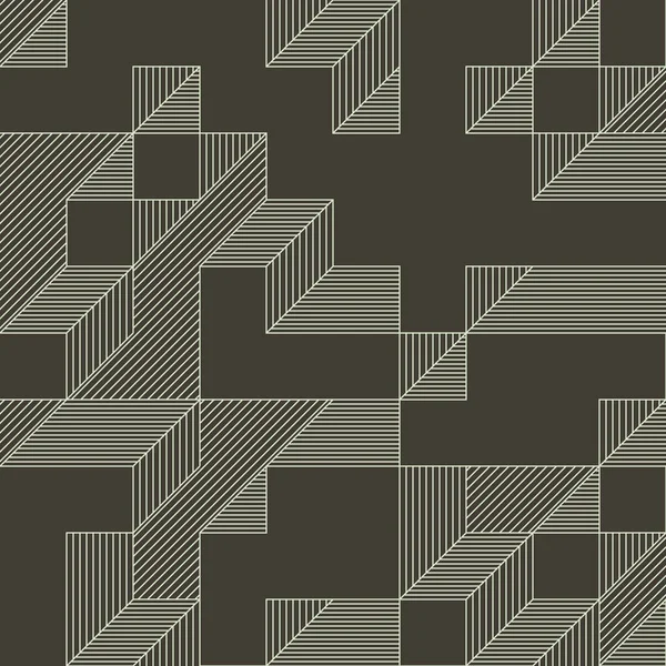 Edward Zajec 'in 1971' deki Il Cubo 'sunun uygulanması. Esasen 8 taştan oluşan bir Truchet fayans seti ve yerleştirme sanatı illüstrasyonu için kurallar