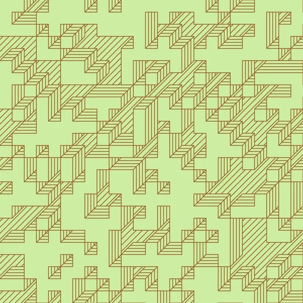 Edward Zajec 'in 1971' deki Il Cubo 'sunun uygulanması. Esasen 8 taştan oluşan bir Truchet fayans seti ve yerleştirme sanatı illüstrasyonu için kurallar