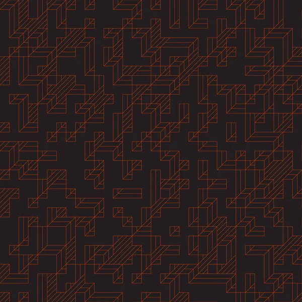 Edward Zajec 'in 1971' deki Il Cubo 'sunun uygulanması. Esasen 8 taştan oluşan bir Truchet fayans seti ve yerleştirme sanatı illüstrasyonu için kurallar