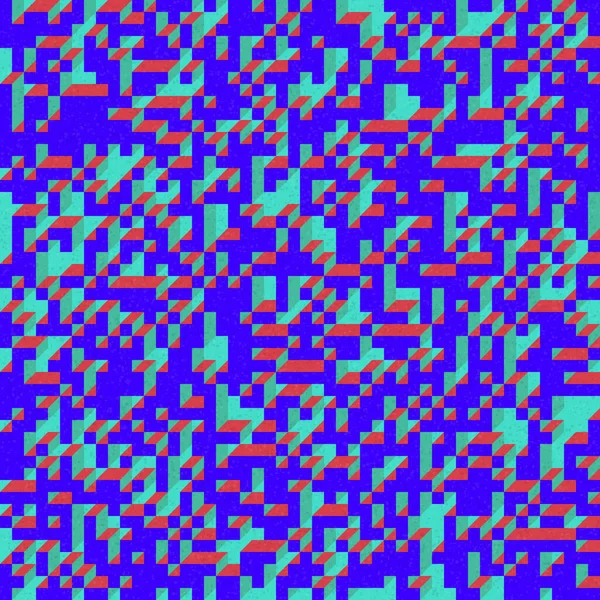Edward Zajec 'in 1971' deki Il Cubo 'sunun uygulanması. Esasen 8 taştan oluşan bir Truchet fayans seti ve yerleştirme sanatı illüstrasyonu için kurallar