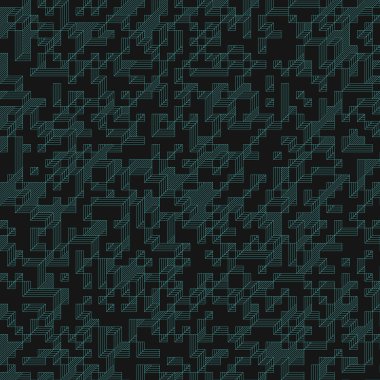 Edward Zajec 'in 1971' deki Il Cubo 'sunun uygulanması. Esasen 8 taştan oluşan bir Truchet fayans seti ve yerleştirme sanatı illüstrasyonu için kurallar