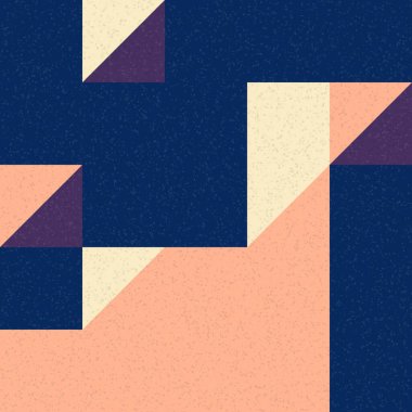 Edward Zajec 'in 1971' deki Il Cubo 'sunun uygulanması. Esasen 8 taştan oluşan bir Truchet fayans seti ve yerleştirme sanatı illüstrasyonu için kurallar