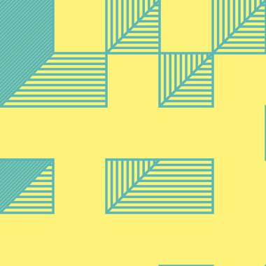 Edward Zajec 'in 1971' deki Il Cubo 'sunun uygulanması. Esasen 8 taştan oluşan bir Truchet fayans seti ve yerleştirme sanatı illüstrasyonu için kurallar