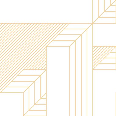 Edward Zajec 'in 1971' deki Il Cubo 'sunun uygulanması. Esasen 8 taştan oluşan bir Truchet fayans seti ve yerleştirme sanatı illüstrasyonu için kurallar