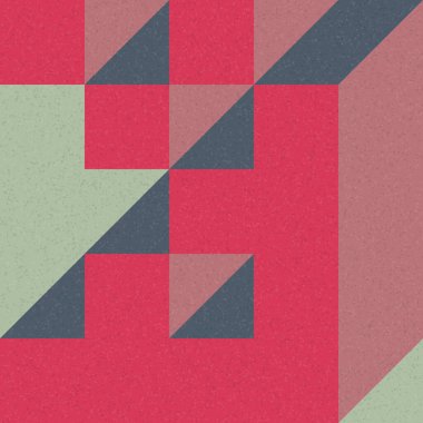 Edward Zajec 'in 1971' deki Il Cubo 'sunun uygulanması. Esasen 8 taştan oluşan bir Truchet fayans seti ve yerleştirme sanatı illüstrasyonu için kurallar