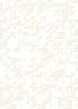 Edward Zajec 'in 1971' deki Il Cubo 'sunun uygulanması. Esasen 8 taştan oluşan bir Truchet fayans seti ve yerleştirme sanatı illüstrasyonu için kurallar