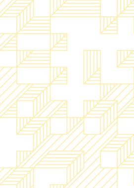 Edward Zajec 'in 1971' deki Il Cubo 'sunun uygulanması. Esasen 8 taştan oluşan bir Truchet fayans seti ve yerleştirme sanatı illüstrasyonu için kurallar