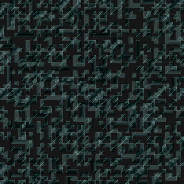 Edward Zajec 'in 1971' deki Il Cubo 'sunun uygulanması. Esasen 8 taştan oluşan bir Truchet fayans seti ve yerleştirme sanatı illüstrasyonu için kurallar