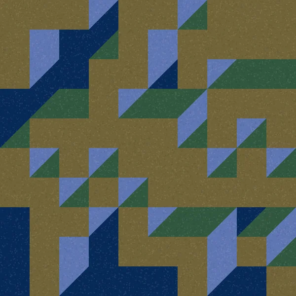 Edward Zajec 'in 1971' deki Il Cubo 'sunun uygulanması. Esasen 8 taştan oluşan bir Truchet fayans seti ve yerleştirme sanatı illüstrasyonu için kurallar