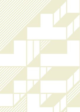 Edward Zajec 'in 1971' deki Il Cubo 'sunun uygulanması. Esasen 8 taştan oluşan bir Truchet fayans seti ve yerleştirme sanatı illüstrasyonu için kurallar