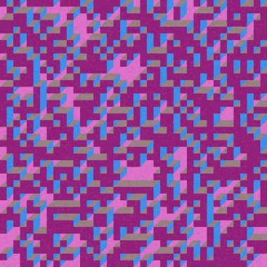 Edward Zajec 'in 1971' deki Il Cubo 'sunun uygulanması. Esasen 8 taştan oluşan bir Truchet fayans seti ve yerleştirme sanatı illüstrasyonu için kurallar