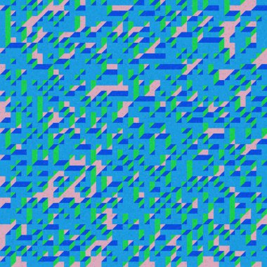 Edward Zajec 'in 1971' deki Il Cubo 'sunun uygulanması. Esasen 8 taştan oluşan bir Truchet fayans seti ve yerleştirme sanatı illüstrasyonu için kurallar