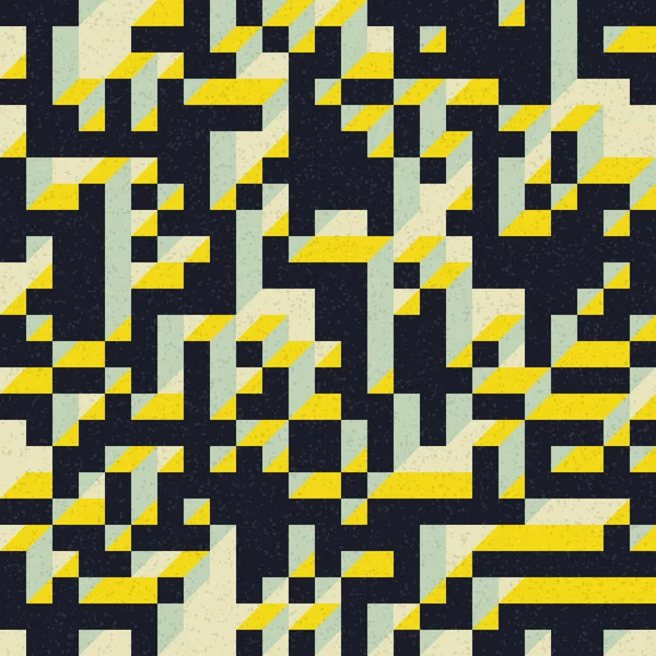 Edward Zajec 'in 1971' deki Il Cubo 'sunun uygulanması. Esasen 8 taştan oluşan bir Truchet fayans seti ve yerleştirme sanatı illüstrasyonu için kurallar