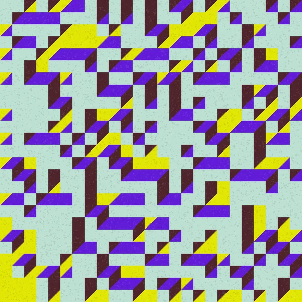 Edward Zajec 'in 1971' deki Il Cubo 'sunun uygulanması. Esasen 8 taştan oluşan bir Truchet fayans seti ve yerleştirme sanatı illüstrasyonu için kurallar