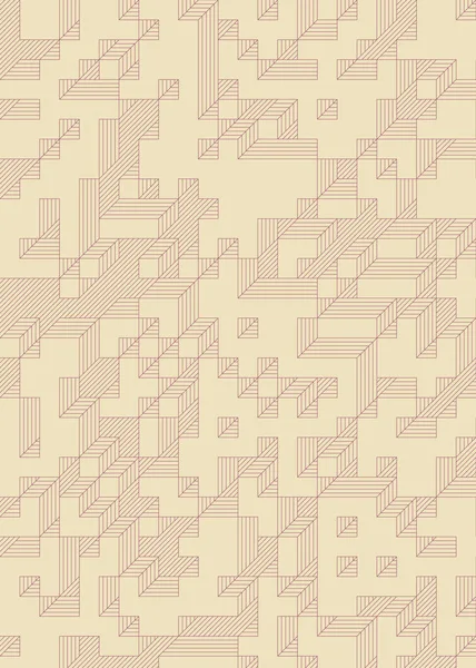 Edward Zajec 'in 1971' deki Il Cubo 'sunun uygulanması. Esasen 8 taştan oluşan bir Truchet fayans seti ve yerleştirme sanatı illüstrasyonu için kurallar