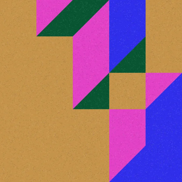 Edward Zajec 'in 1971' deki Il Cubo 'sunun uygulanması. Esasen 8 taştan oluşan bir Truchet fayans seti ve yerleştirme sanatı illüstrasyonu için kurallar