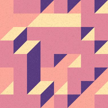 Edward Zajec 'in 1971' deki Il Cubo 'sunun uygulanması. Esasen 8 taştan oluşan bir Truchet fayans seti ve yerleştirme sanatı illüstrasyonu için kurallar