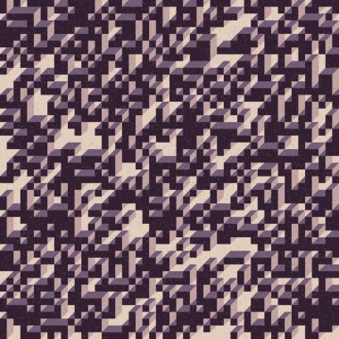 Edward Zajec 'in 1971' deki Il Cubo 'sunun uygulanması. Esasen 8 taştan oluşan bir Truchet fayans seti ve yerleştirme sanatı illüstrasyonu için kurallar