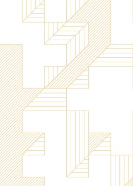 Edward Zajec 'in 1971' deki Il Cubo 'sunun uygulanması. Esasen 8 taştan oluşan bir Truchet fayans seti ve yerleştirme sanatı illüstrasyonu için kurallar