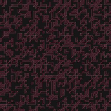 Edward Zajec 'in 1971' deki Il Cubo 'sunun uygulanması. Esasen 8 taştan oluşan bir Truchet fayans seti ve yerleştirme sanatı illüstrasyonu için kurallar