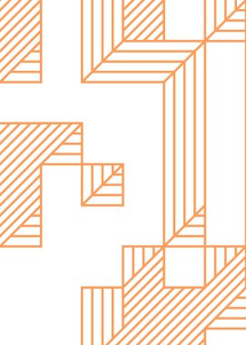 Edward Zajec 'in 1971' deki Il Cubo 'sunun uygulanması. Esasen 8 taştan oluşan bir Truchet fayans seti ve yerleştirme sanatı illüstrasyonu için kurallar