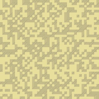 Edward Zajec 'in 1971' deki Il Cubo 'sunun uygulanması. Esasen 8 taştan oluşan bir Truchet fayans seti ve yerleştirme sanatı illüstrasyonu için kurallar