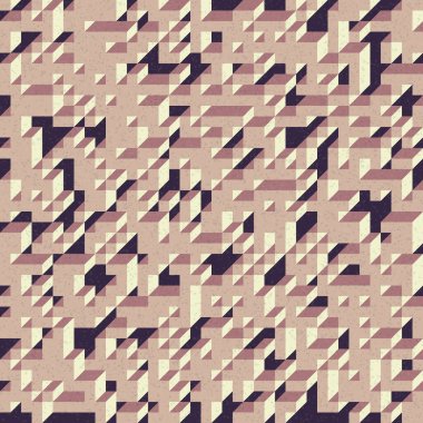 Edward Zajec 'in 1971' deki Il Cubo 'sunun uygulanması. Esasen 8 taştan oluşan bir Truchet fayans seti ve yerleştirme sanatı illüstrasyonu için kurallar