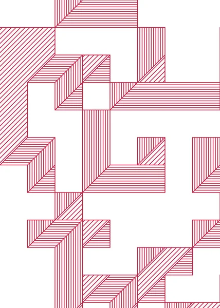 Edward Zajec 'in 1971' deki Il Cubo 'sunun uygulanması. Esasen 8 taştan oluşan bir Truchet fayans seti ve yerleştirme sanatı illüstrasyonu için kurallar