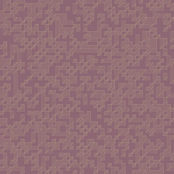 Edward Zajec 'in 1971' deki Il Cubo 'sunun uygulanması. Esasen 8 taştan oluşan bir Truchet fayans seti ve yerleştirme sanatı illüstrasyonu için kurallar