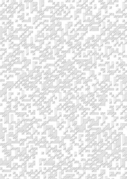 Edward Zajec 'in 1971' deki Il Cubo 'sunun uygulanması. Esasen 8 taştan oluşan bir Truchet fayans seti ve yerleştirme sanatı illüstrasyonu için kurallar