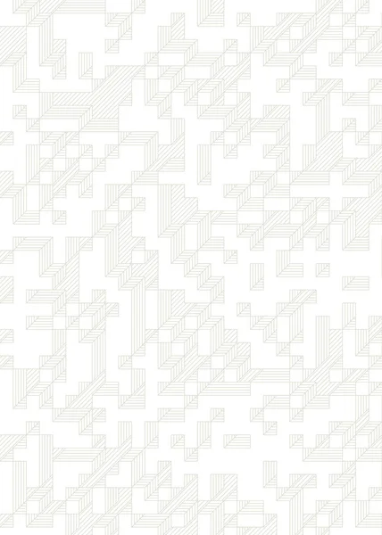 Edward Zajec 'in 1971' deki Il Cubo 'sunun uygulanması. Esasen 8 taştan oluşan bir Truchet fayans seti ve yerleştirme sanatı illüstrasyonu için kurallar