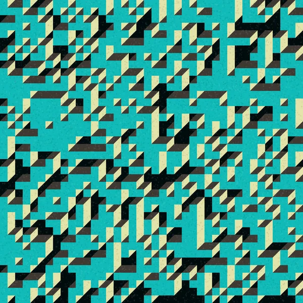 Edward Zajec 'in 1971' deki Il Cubo 'sunun uygulanması. Esasen 8 taştan oluşan bir Truchet fayans seti ve yerleştirme sanatı illüstrasyonu için kurallar