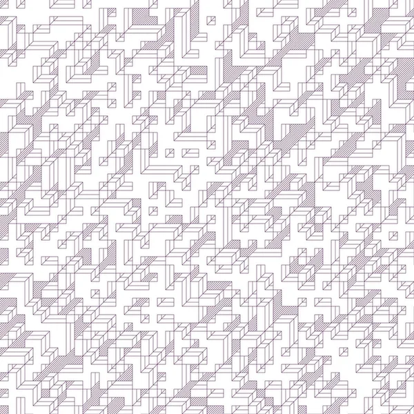 Edward Zajec 'in 1971' deki Il Cubo 'sunun uygulanması. Esasen 8 taştan oluşan bir Truchet fayans seti ve yerleştirme sanatı illüstrasyonu için kurallar