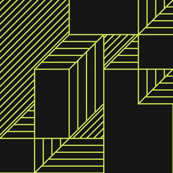 Edward Zajec 'in 1971' deki Il Cubo 'sunun uygulanması. Esasen 8 taştan oluşan bir Truchet fayans seti ve yerleştirme sanatı illüstrasyonu için kurallar