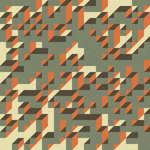 Edward Zajec 'in 1971' deki Il Cubo 'sunun uygulanması. Esasen 8 taştan oluşan bir Truchet fayans seti ve yerleştirme sanatı illüstrasyonu için kurallar