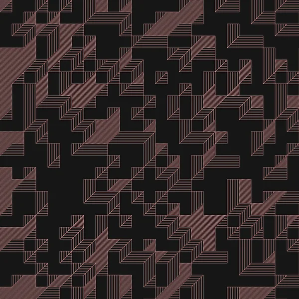 Edward Zajec 'in 1971' deki Il Cubo 'sunun uygulanması. Esasen 8 taştan oluşan bir Truchet fayans seti ve yerleştirme sanatı illüstrasyonu için kurallar