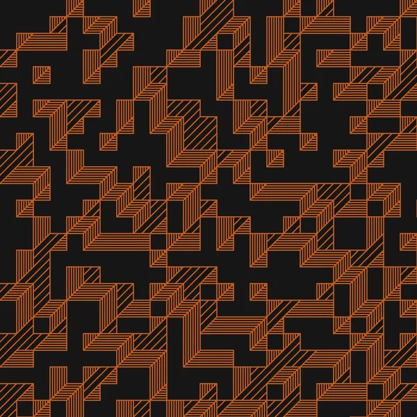 Edward Zajec 'in 1971' deki Il Cubo 'sunun uygulanması. Esasen 8 taştan oluşan bir Truchet fayans seti ve yerleştirme sanatı illüstrasyonu için kurallar