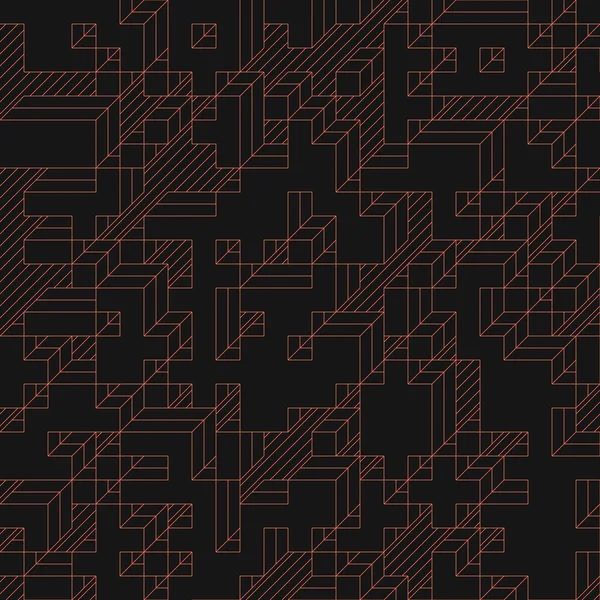 Edward Zajec 'in 1971' deki Il Cubo 'sunun uygulanması. Esasen 8 taştan oluşan bir Truchet fayans seti ve yerleştirme sanatı illüstrasyonu için kurallar