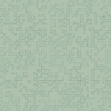 Edward Zajec 'in 1971' deki Il Cubo 'sunun uygulanması. Esasen 8 taştan oluşan bir Truchet fayans seti ve yerleştirme sanatı illüstrasyonu için kurallar