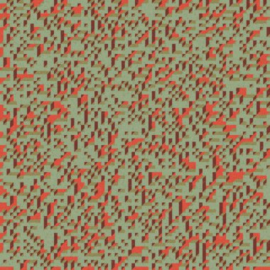 Edward Zajec 'in 1971' deki Il Cubo 'sunun uygulanması. Esasen 8 taştan oluşan bir Truchet fayans seti ve yerleştirme sanatı illüstrasyonu için kurallar