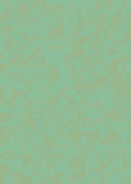 Edward Zajec 'in 1971' deki Il Cubo 'sunun uygulanması. Esasen 8 taştan oluşan bir Truchet fayans seti ve yerleştirme sanatı illüstrasyonu için kurallar