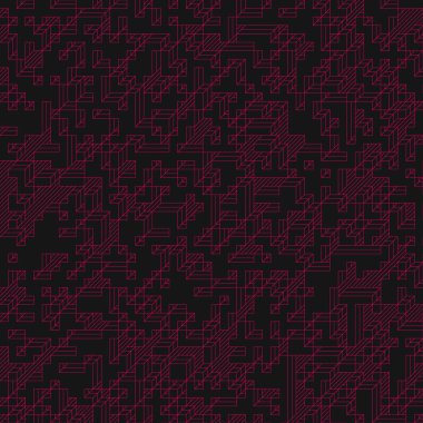 Edward Zajec 'in 1971' deki Il Cubo 'sunun uygulanması. Esasen 8 taştan oluşan bir Truchet fayans seti ve yerleştirme sanatı illüstrasyonu için kurallar