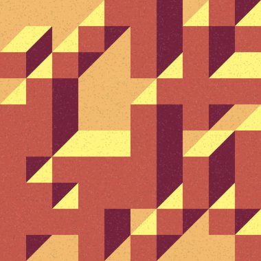 Edward Zajec 'in 1971' deki Il Cubo 'sunun uygulanması. Esasen 8 taştan oluşan bir Truchet fayans seti ve yerleştirme sanatı illüstrasyonu için kurallar