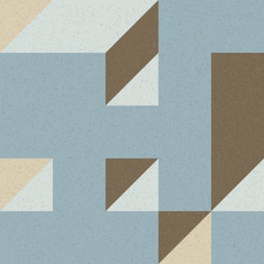 Edward Zajec 'in 1971' deki Il Cubo 'sunun uygulanması. Esasen 8 taştan oluşan bir Truchet fayans seti ve yerleştirme sanatı illüstrasyonu için kurallar