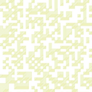 Edward Zajec 'in 1971' deki Il Cubo 'sunun uygulanması. Esasen 8 taştan oluşan bir Truchet fayans seti ve yerleştirme sanatı illüstrasyonu için kurallar