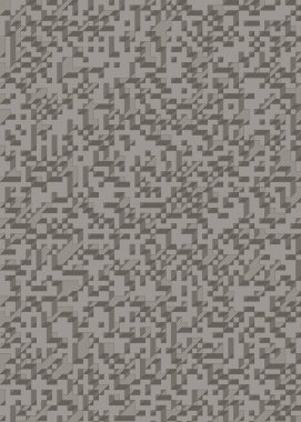 Edward Zajec 'in 1971' deki Il Cubo 'sunun uygulanması. Esasen 8 taştan oluşan bir Truchet fayans seti ve yerleştirme sanatı illüstrasyonu için kurallar