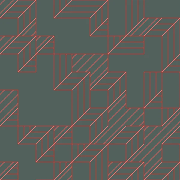 Edward Zajec 'in 1971' deki Il Cubo 'sunun uygulanması. Esasen 8 taştan oluşan bir Truchet fayans seti ve yerleştirme sanatı illüstrasyonu için kurallar