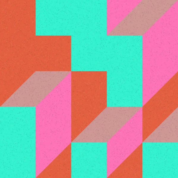 Edward Zajec 'in 1971' deki Il Cubo 'sunun uygulanması. Esasen 8 taştan oluşan bir Truchet fayans seti ve yerleştirme sanatı illüstrasyonu için kurallar